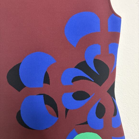 Alexander McQueen Broken Flower Jacquard Knit Dress L NWT - Picture 7 of 11